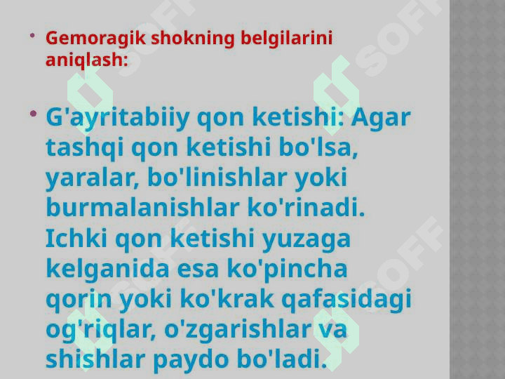 Gemoragik travmatik va anafilaktik shok 6