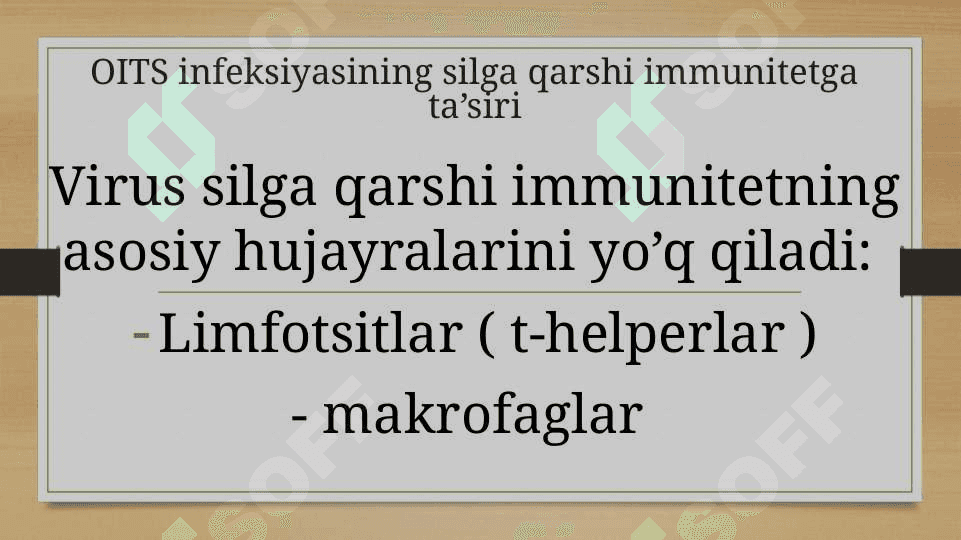 Tuberkulyoz va OITS infeksiyasi 2