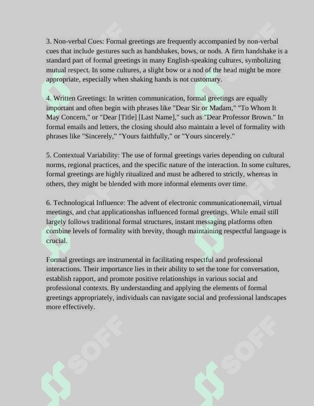 FORMAL VS INFORMAL GREETINGS 3
