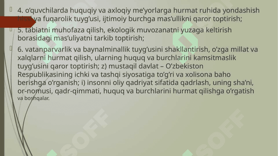 TARBIYA NAZARIYASI. 7