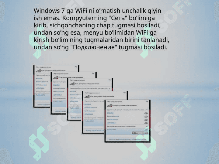 WINDOWS 7 GA WIFI NI O’RNATISH 2