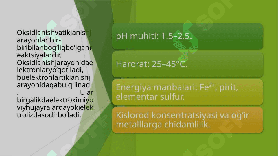 Tanlab eritishda oksidlanish tiklanish jarayonlari 4