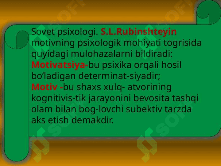 Mativ va mativatsiya 5