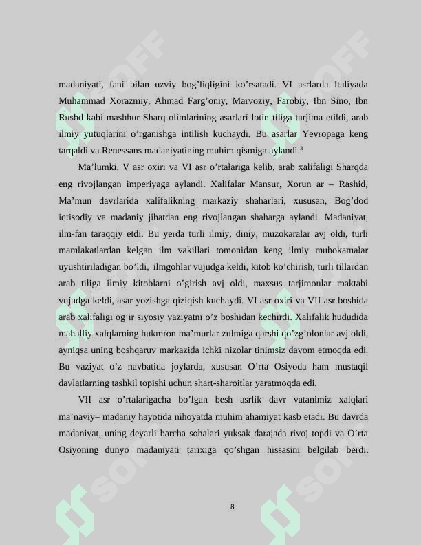 VI VII asr boshlarida Òrta Osiyo xalqlari 8