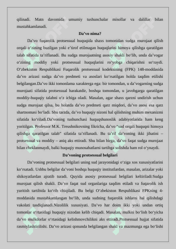 Fuqarolik protsessida da’vo 25 3