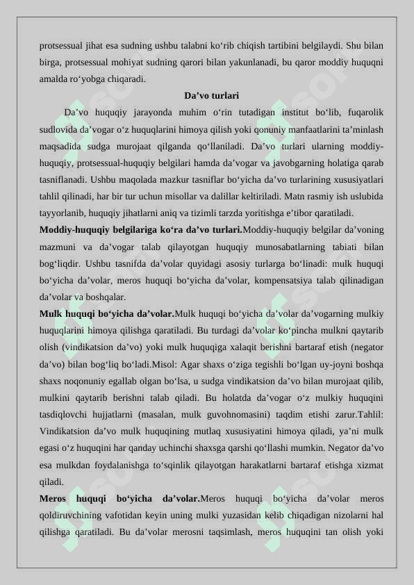 Fuqarolik protsessida da’vo 25 5