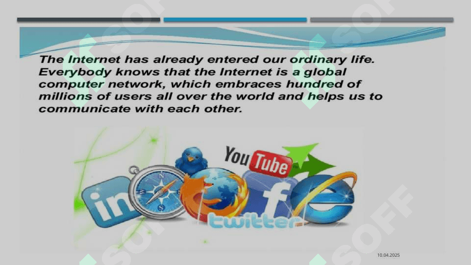 "Internet and Modern Life" - 1-Kurs Ingliz Tili Mustaqil Ish | Ready-Made Presentation & Essay (Download Word/PPT) 3