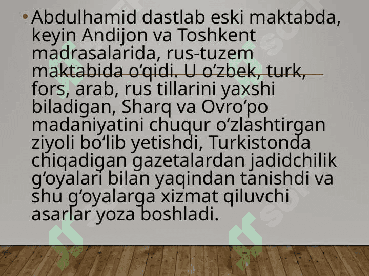 ABDULHAMID CHO’LPON 3