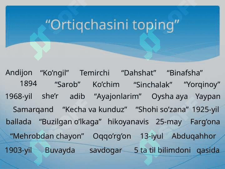 Abdulla Qahhor   “O’g’ri’’ hikoyasi 3