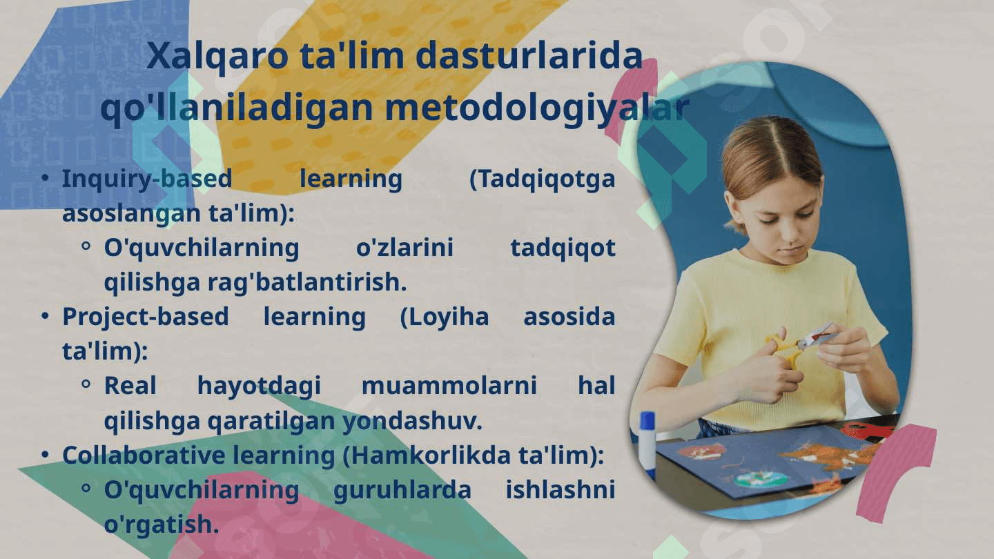 Xalqaro ta'lim dasturlari asosida tògaraklar tashkil etish va dastur namunalaridan tayyorlash 7