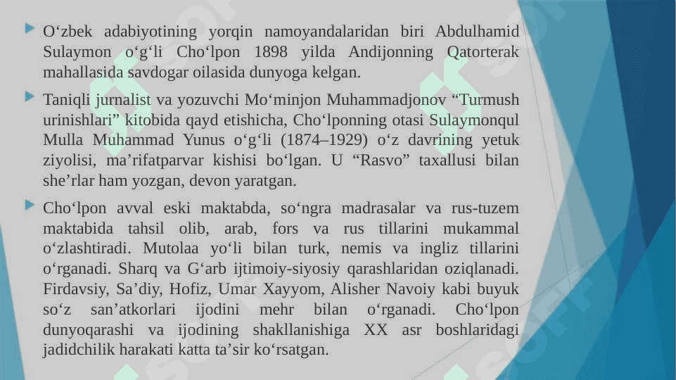 CHO`LPON HAYOTI 2