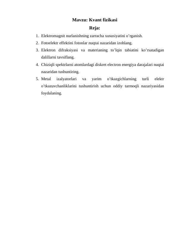 kvant fizikasi
