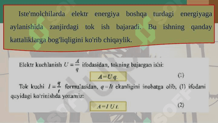 Elektr tokining ishi 4