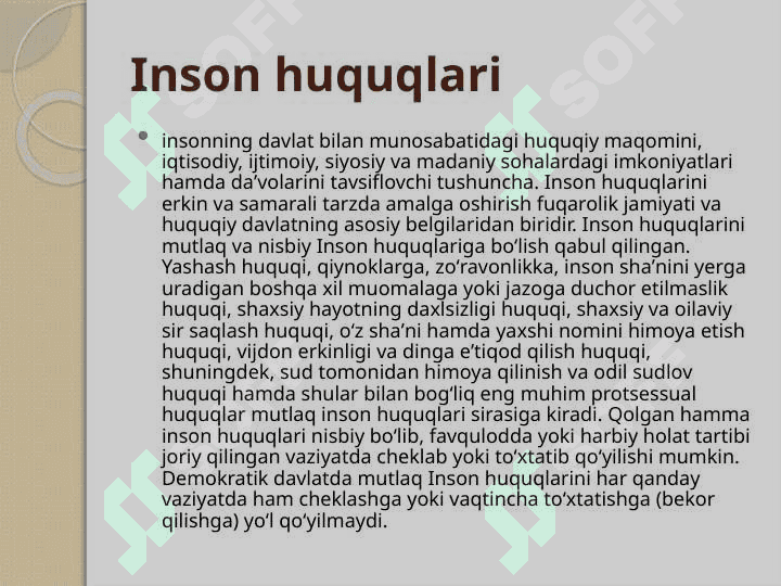 INSON HUQUQLARI HAQIDA XALQARO BILIM 4