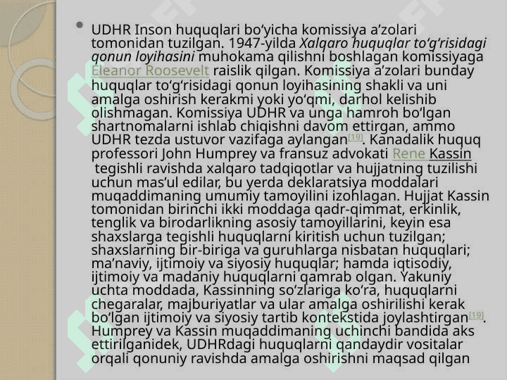 INSON HUQUQLARI HAQIDA XALQARO BILIM 7