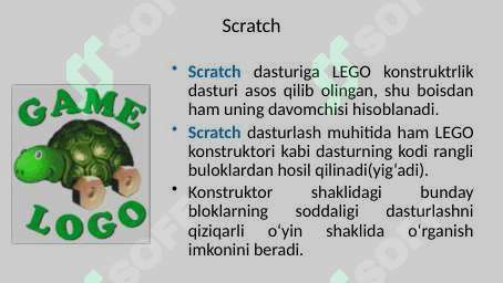 Scratch dasturlash muhiti 4