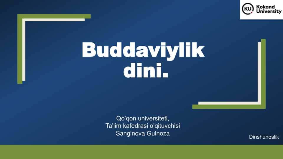 Buddaviylik dini.