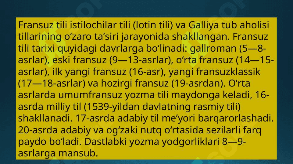 Fransuzlar- etnografik tavsifi 7