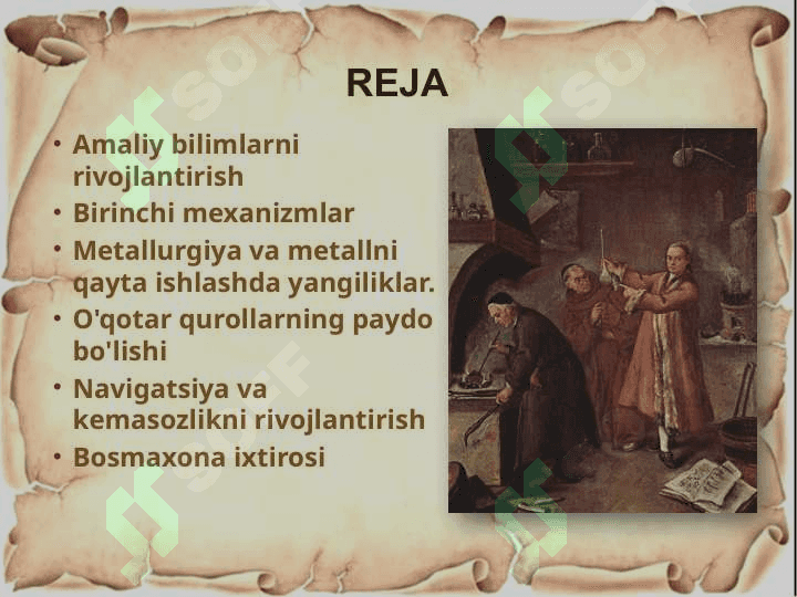 ILK KASHFIYOTLAR VA IXTIROLAR 2