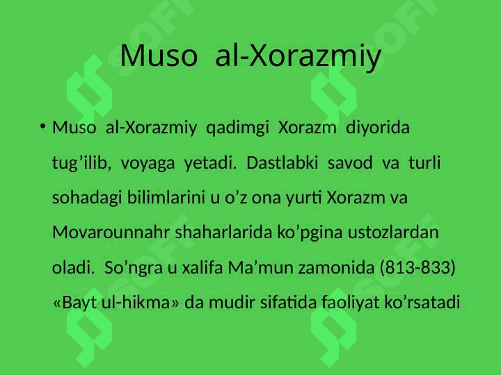 IX XI asrlarda musulmon uyģonish davri fanning rivojlanishida óziga xos xusisiyatlari 2