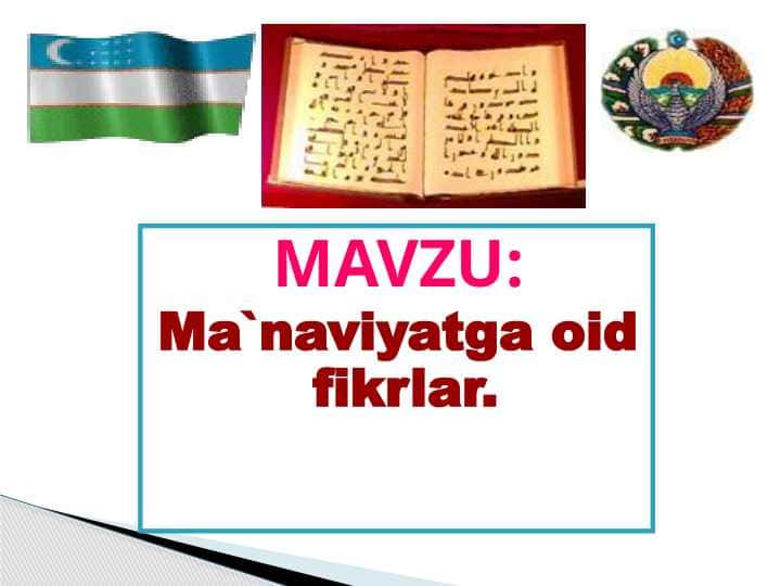 ma'naviyatga oid fikrlar