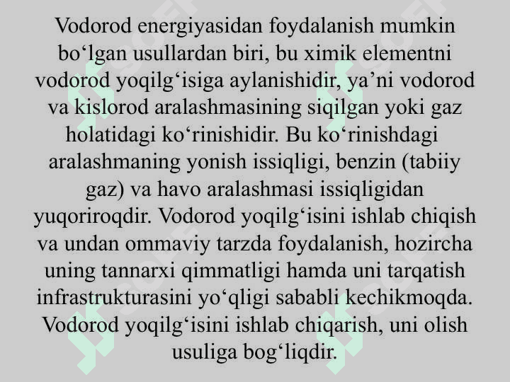 Energiyaning boshqa turlari va uni tejash 8