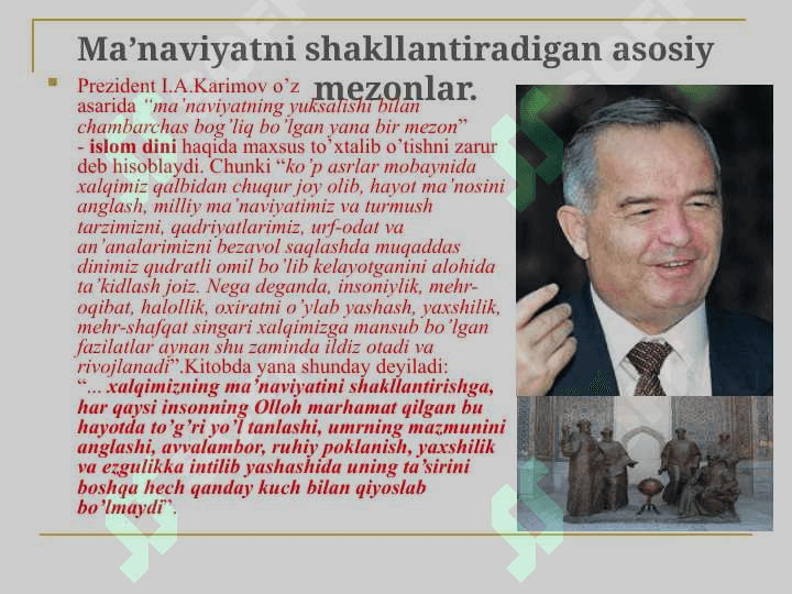 Bilim inson ma’naviy kamolati omili 5