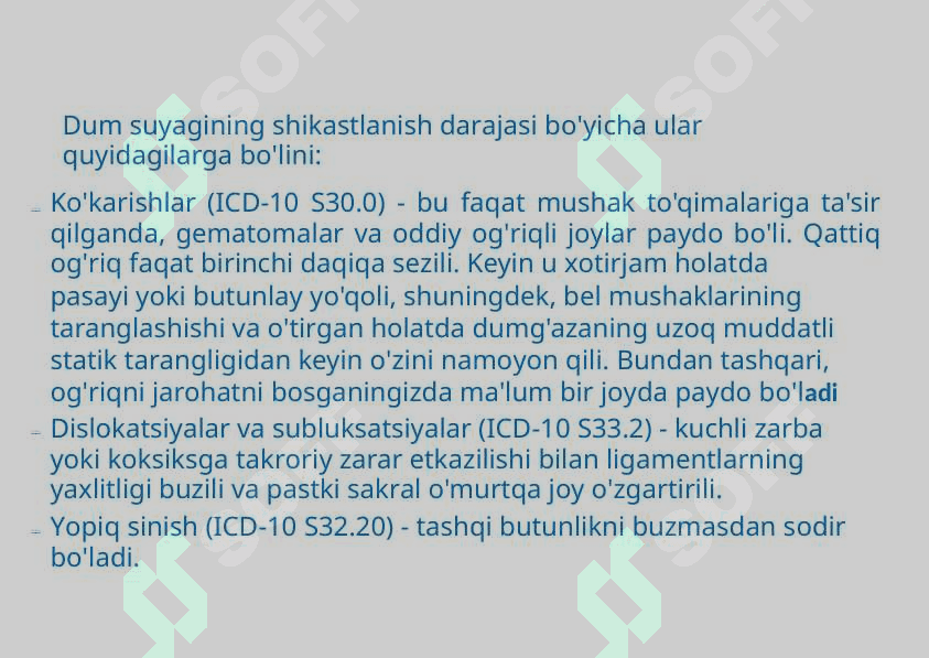 DUM SUYAGI TRAVMASI POSTARVMATIK KOKTSIGODINIYA 4
