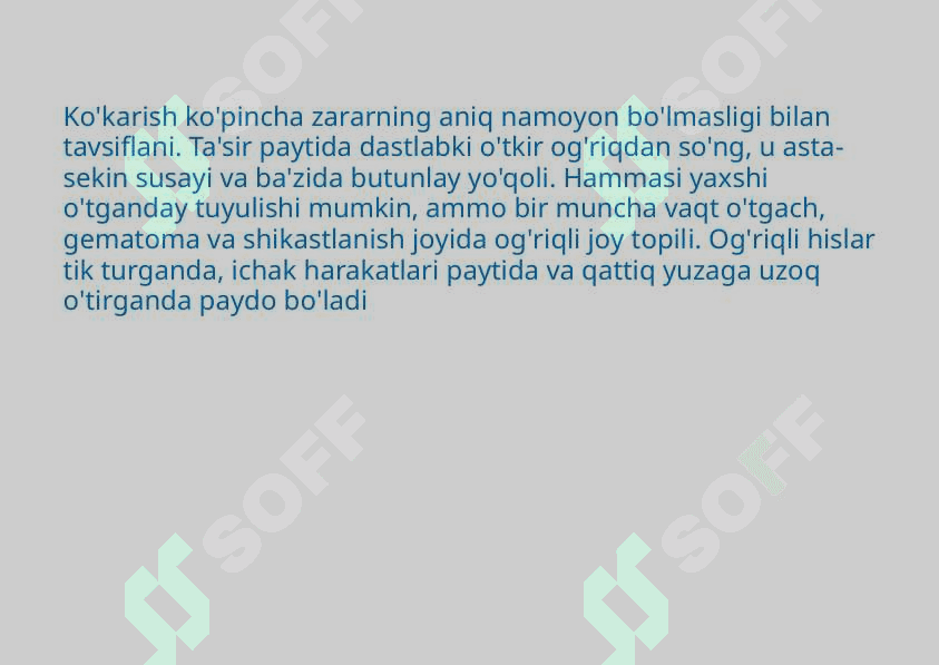 DUM SUYAGI TRAVMASI POSTARVMATIK KOKTSIGODINIYA 6