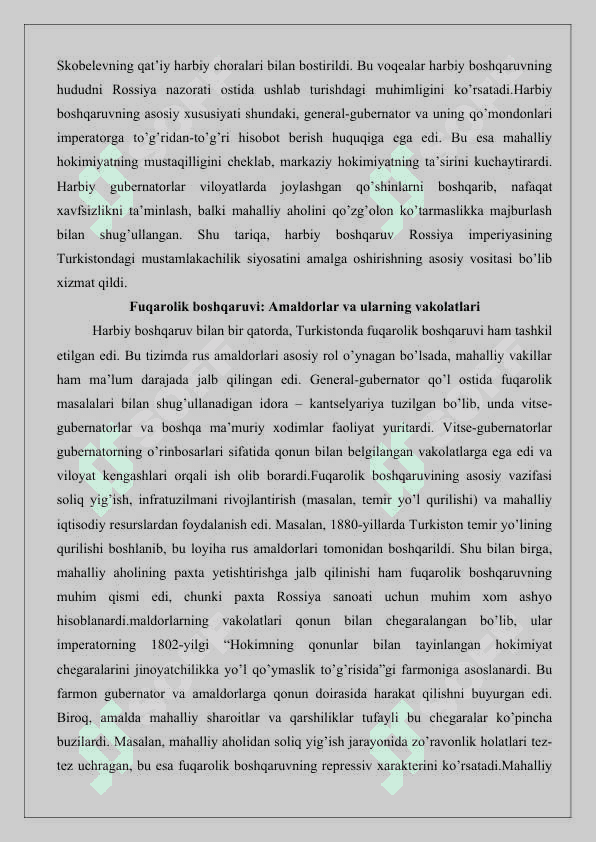 Turkiston general-gubernatorlikda ma’muriy boshqaruv 25 5