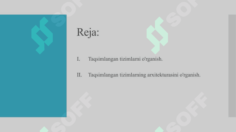 Taqsimlangan xotirali kompyuter tizimlari 2
