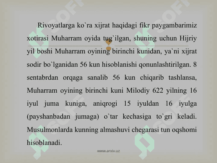 Hijriy yil hisobi 6