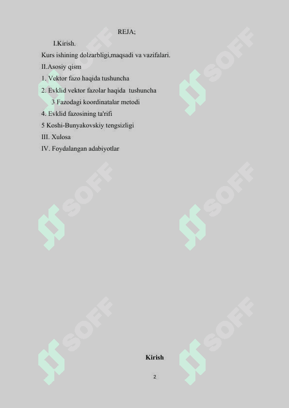 VEKTORLAR VA ULAR USTIDA ASOSIY TUSHUNCHALAR 2