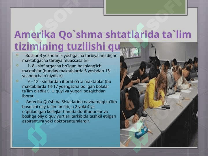AQShda ta’lim tizimi. 3