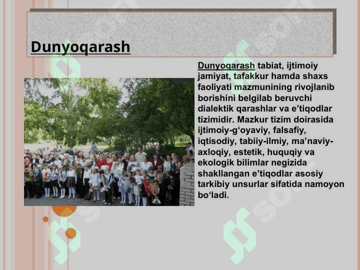 Dunyoqarash pedagogik jarayon sifatida 3