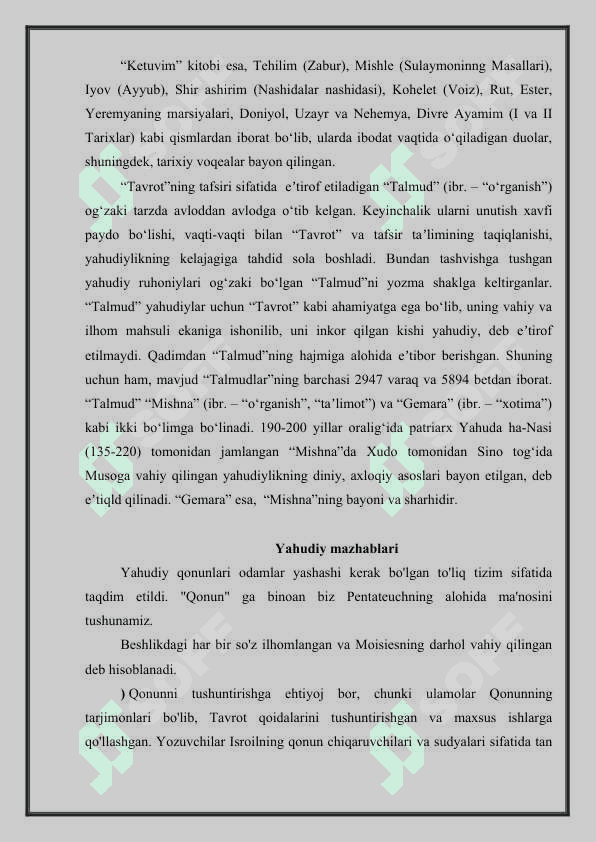Yahudiylik dini 6