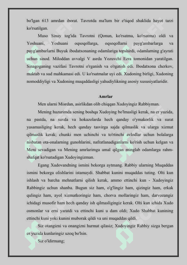 Yahudiylik dini 8