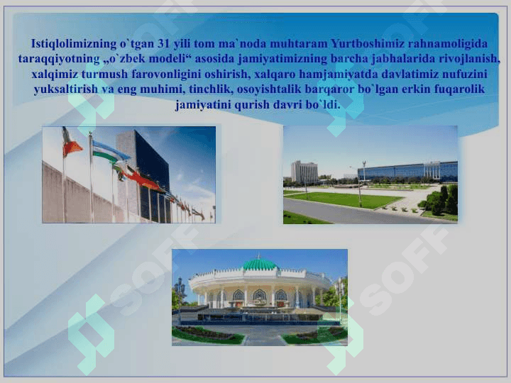 O'zbekiston respublikasi taraqqiyot o'zbek modeli 2