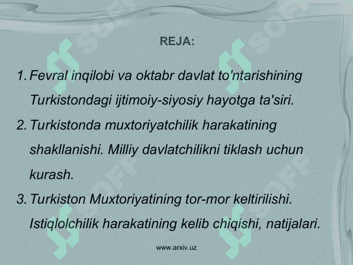 Turkiston muxtoriyati 2