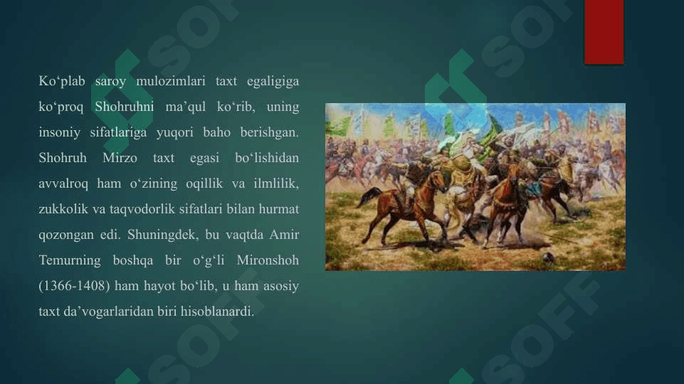 Temuriylar saltanatining parchalanishi 4