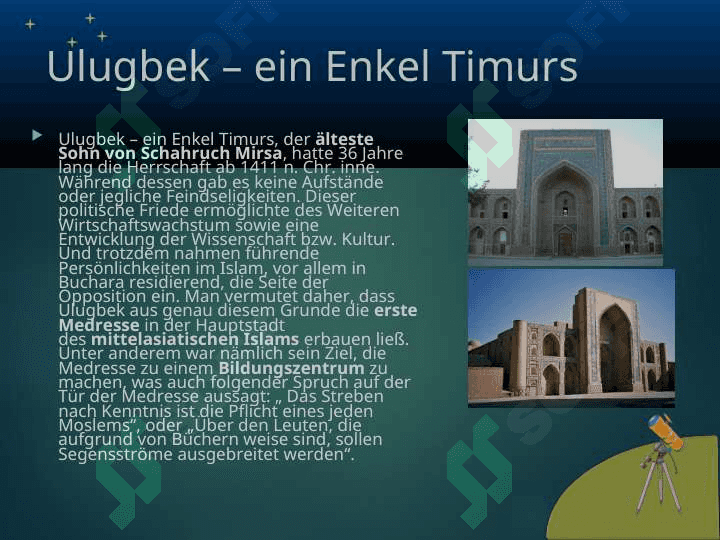 Ulugbek Medresse Buchara 2