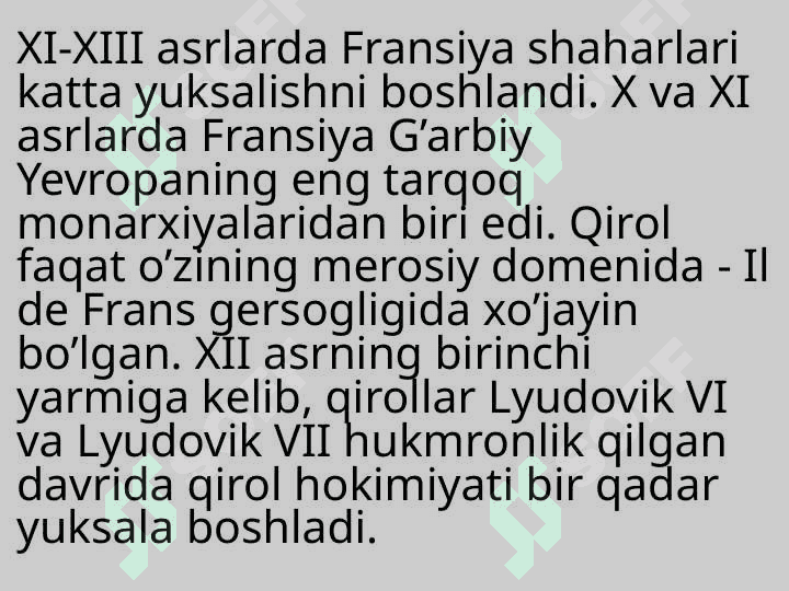 XII-XV ASRLARDA FRANSIYA DIPLOMATIYASI 2