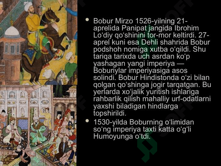 XVI – XVIII asrlarda Hindiston 5