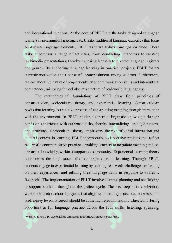 Teaching English language through Project works 6