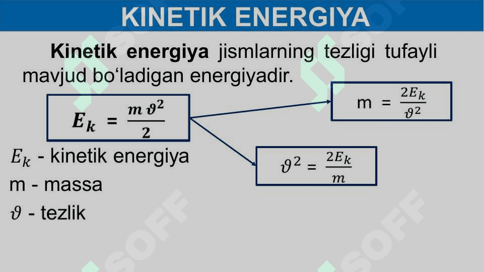 ENERGIYA TURLARI. QUVVAT 4