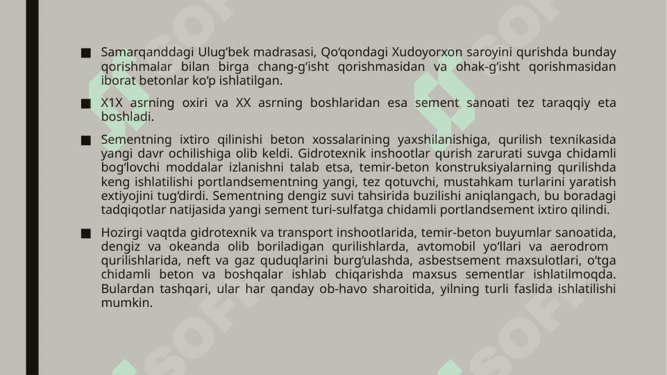 Qurilish materiallari va buyumlari 4