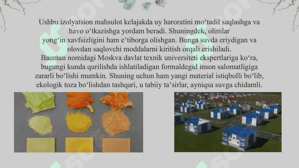 Oziq-ovqat sanoati chiqindilari va ozuqa komponentlari 7