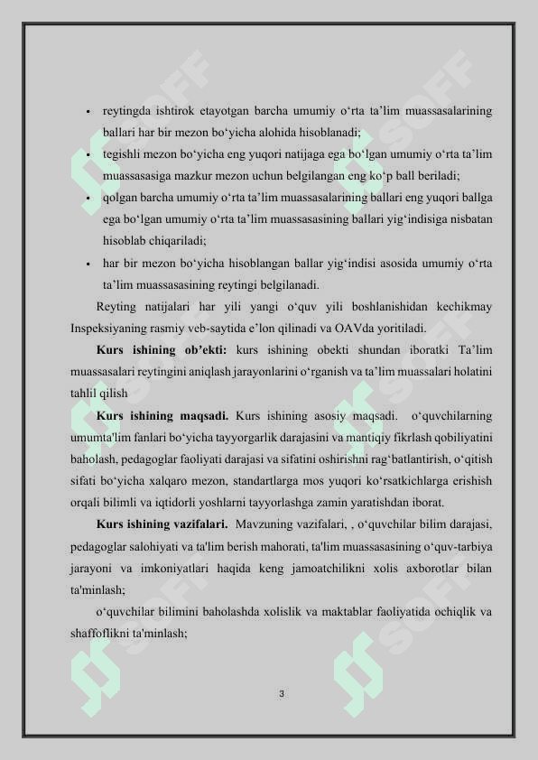Ta’lim muassasalari reytingini aniqlash 3