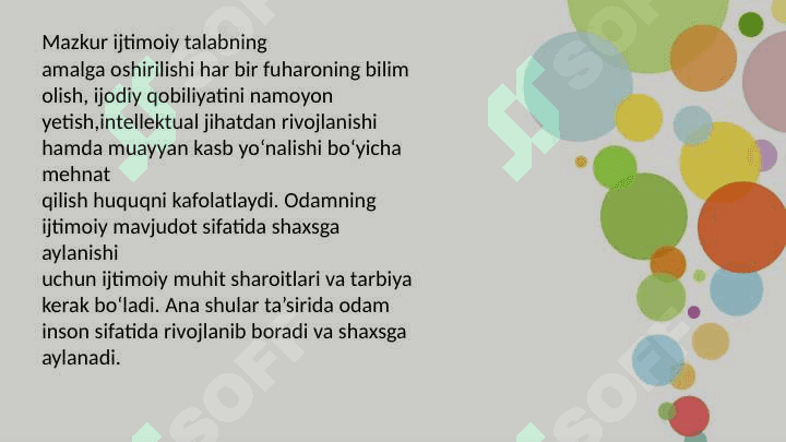 Shaxs ijtimoiylashuvida muhitning taʼsiri 6