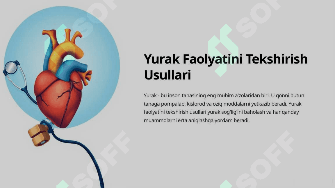 Yurak faoliyatini tekshirish usullari 2